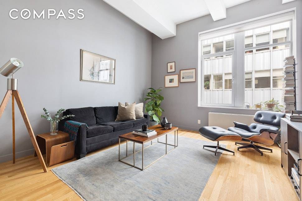 Rarely available ! Apartment 8E at 59 John Street offers a very large and well laid out 956 square feet one bedroom with one and a half bathroom plus a ...
