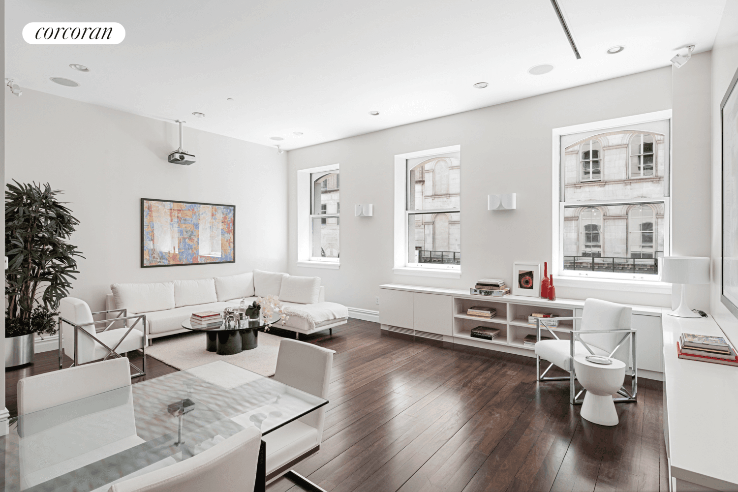 Immerse yourself in the essence of downtown living within this opulent Tribeca loft, boastingremarkably LOW monthly fees !