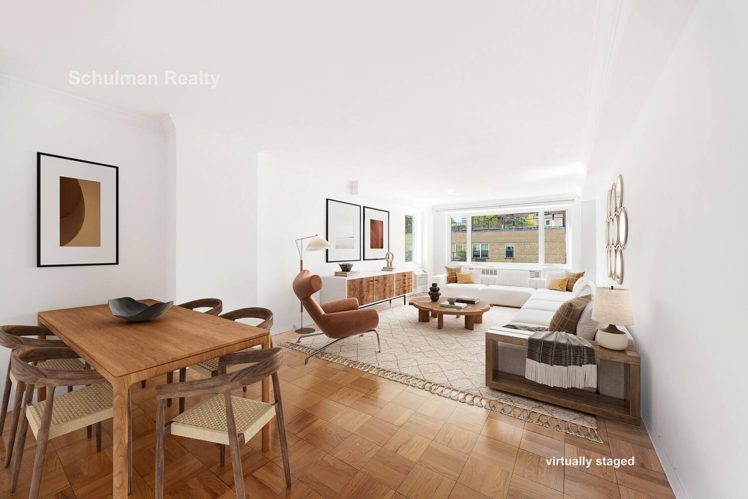 14F is an ultra sun filled and spacious, high floor, 1BR condo apartment ; the one you've been looking for.