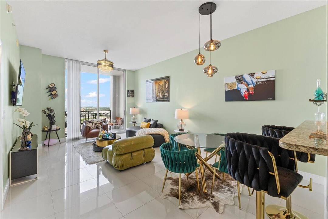 Experience luxury seasonal living in this beautifully furnished 1 bedroom, 1 bath penthouse in the highly sought after CityPlace South Tower in West Palm Beach.