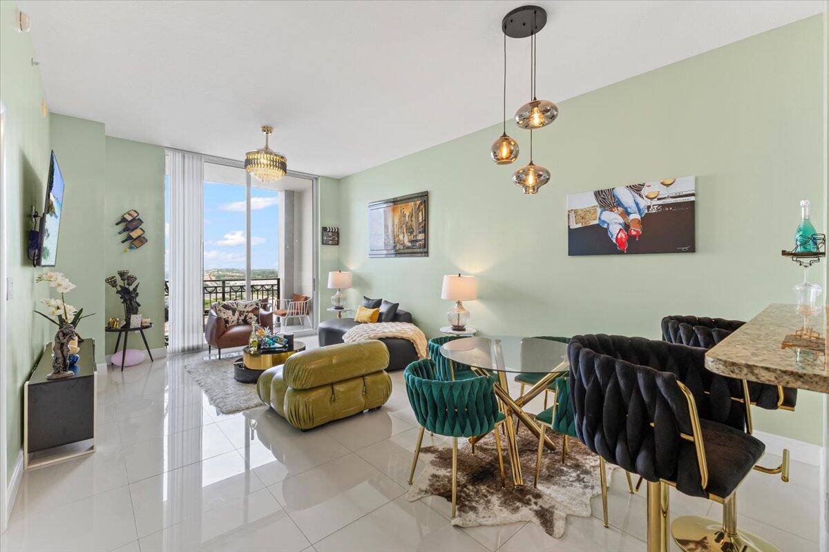 Experience luxury seasonal living in this beautifully furnished 1 bedroom, 1 bath penthouse in the highly sought after CityPlace South Tower in West Palm Beach.