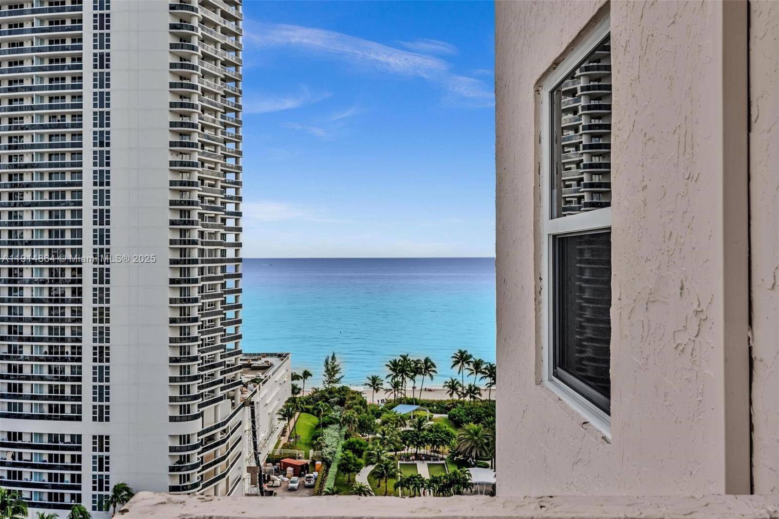 Spacious corner 2BD 2BA at the Prince George in Hallandale Beach, just across from the ocean.