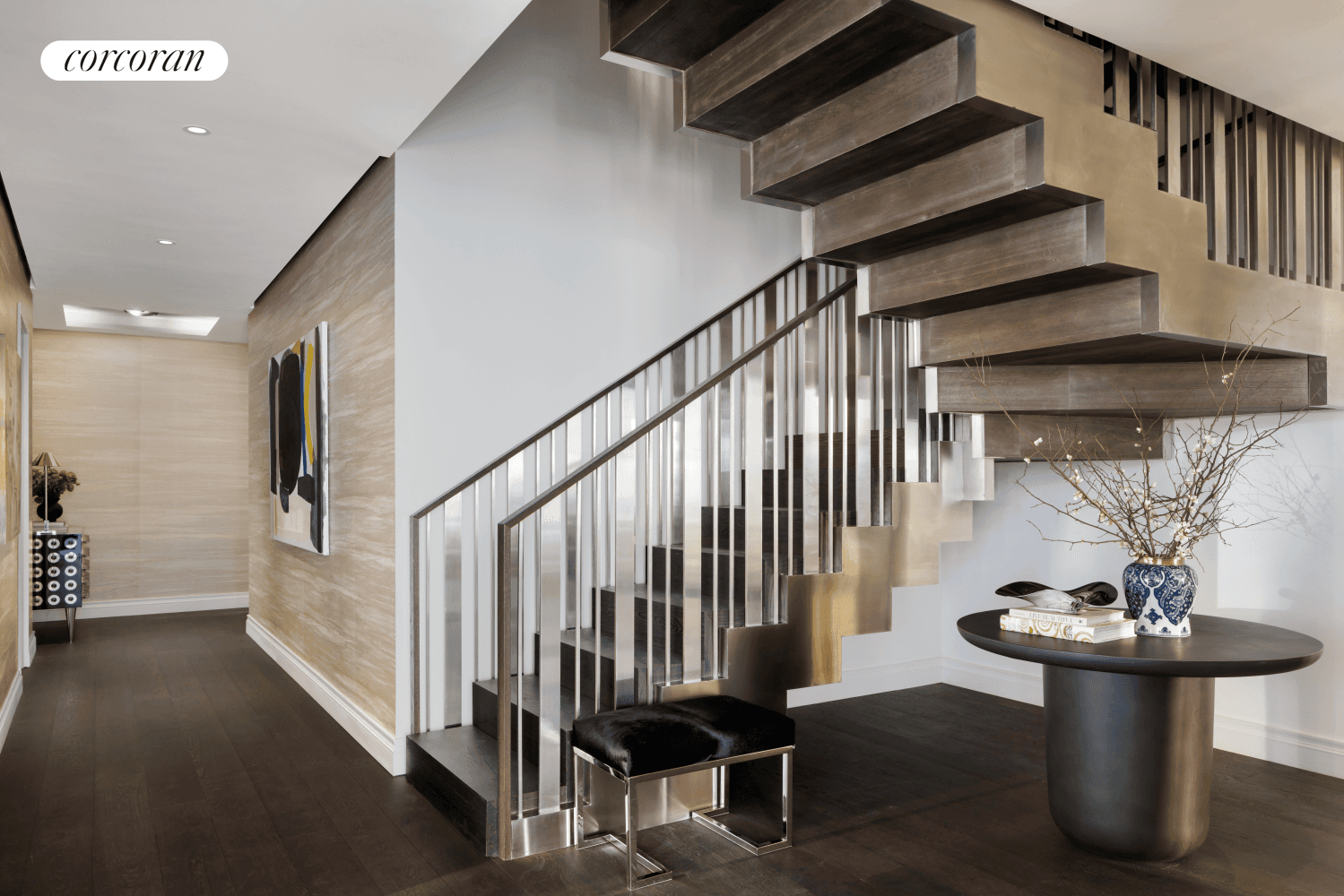 GRACIOUS HIGH FLOOR FOUR BEDROOM DUPLEX WITH TERRACE OVERLOOKING NEW YORK CITY'S SKYLINE.