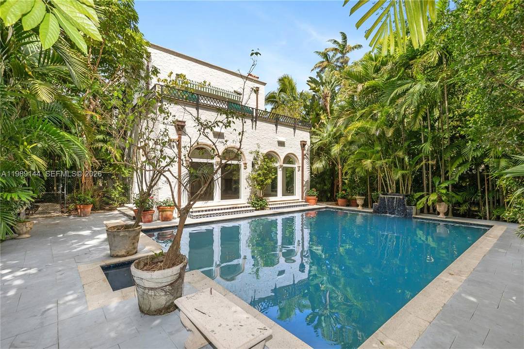 Exceptional opportunity to own a classic, Mediterranean style home, one of South Coconut Grove s most unique properties.