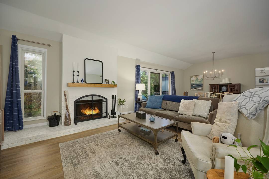 Perched on the hilltop at HV, this updated, stylish end unit is situated for tranquility, with a beautiful approach to the front door, and privacy on the back patio.