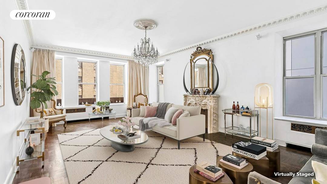 Meticulously Reimagined Prewar two bedroom two bathroom with Grand Scale, 10' Ceilings, and Designer Finishes !