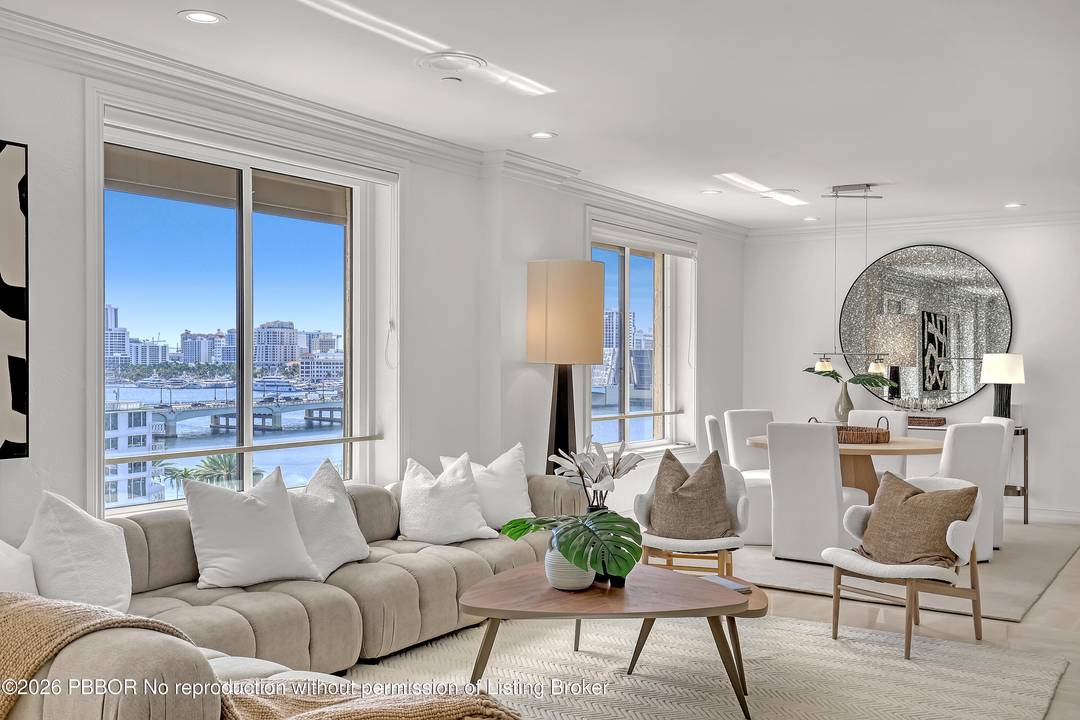 Beautifully refreshed, this spacious 2 bedroom easily convertible to 3 bedroom or den corner residence at the Palm Beach Biltmore offers over 1, 800 sq ft of light filled living.