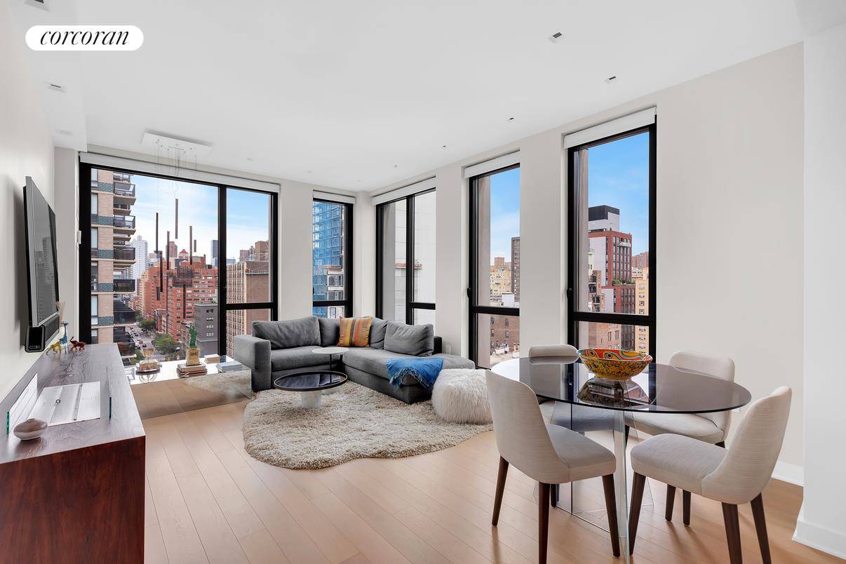 An exquisite 2 bedroom, 2 bathroom corner residence within a coveted, amenity rich Gramercy Park condominium.