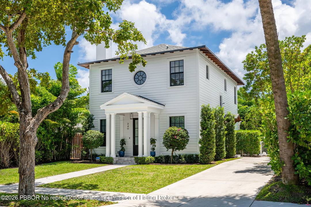 Modern sophistication meets effortless Palm Beach living in this exceptional 2022 built home in coveted Northwood.
