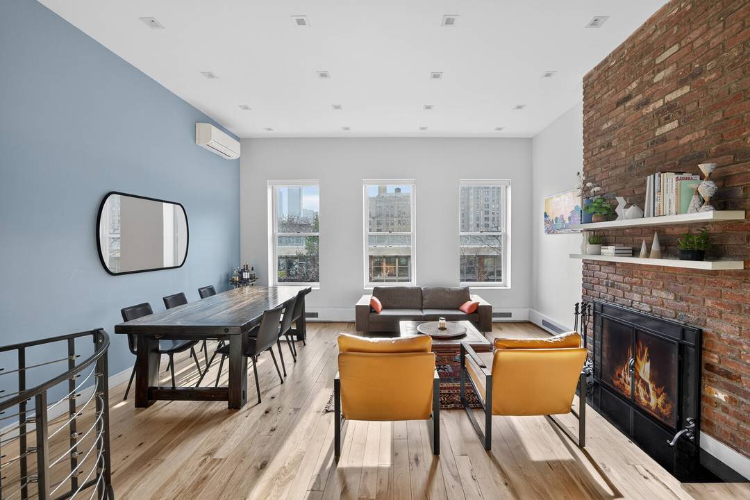 ALL OPEN HOUSES BY APPOINTMENT ONLY VIEW VIDEO FOR MORE INFORMATION This mint triplex offers a south facing living room with lovely open city views, a wood burning fireplace, exposed ...