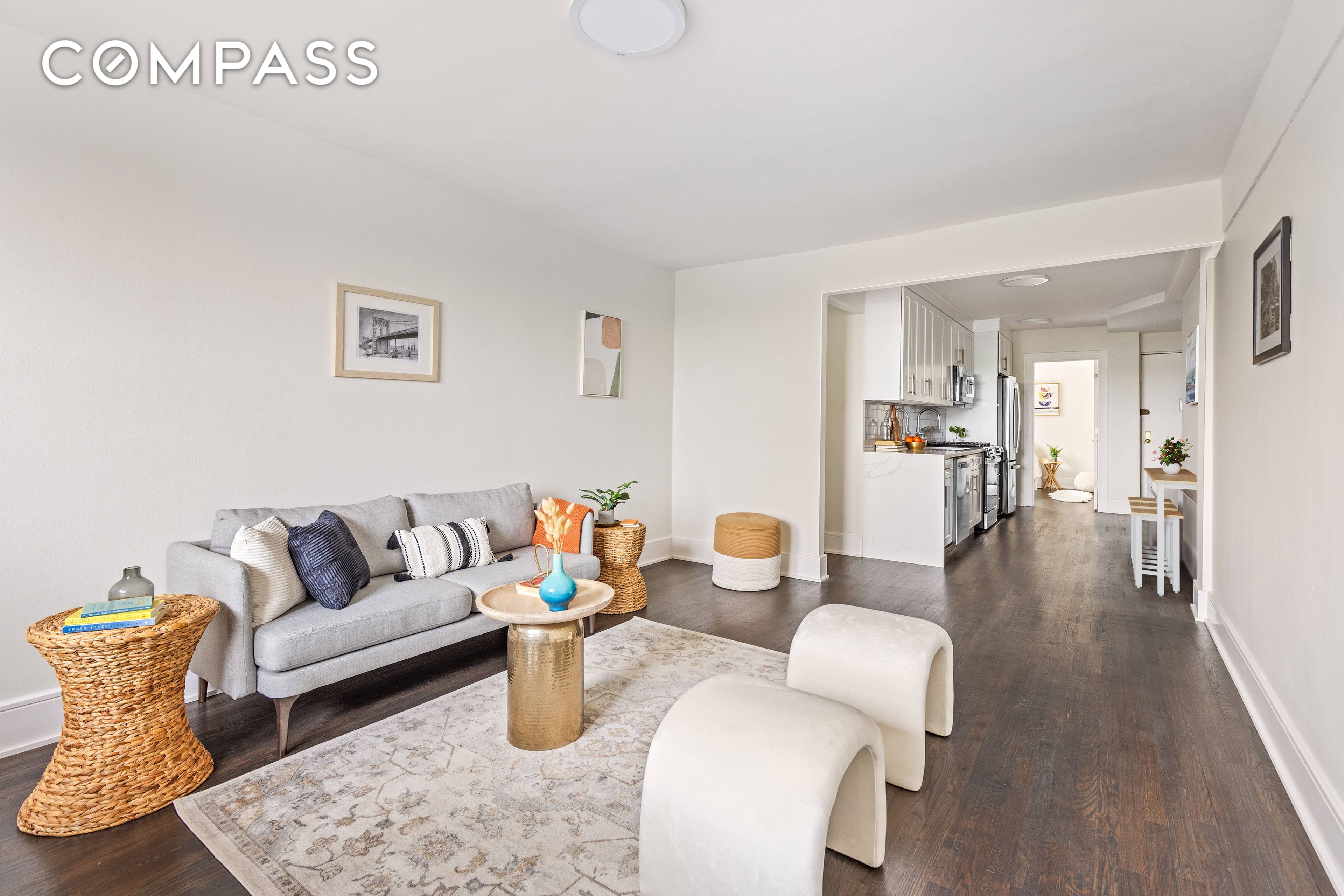 Find beauty, space and serenity in this newly renovated REAR facing sponsor unit overlooking E.