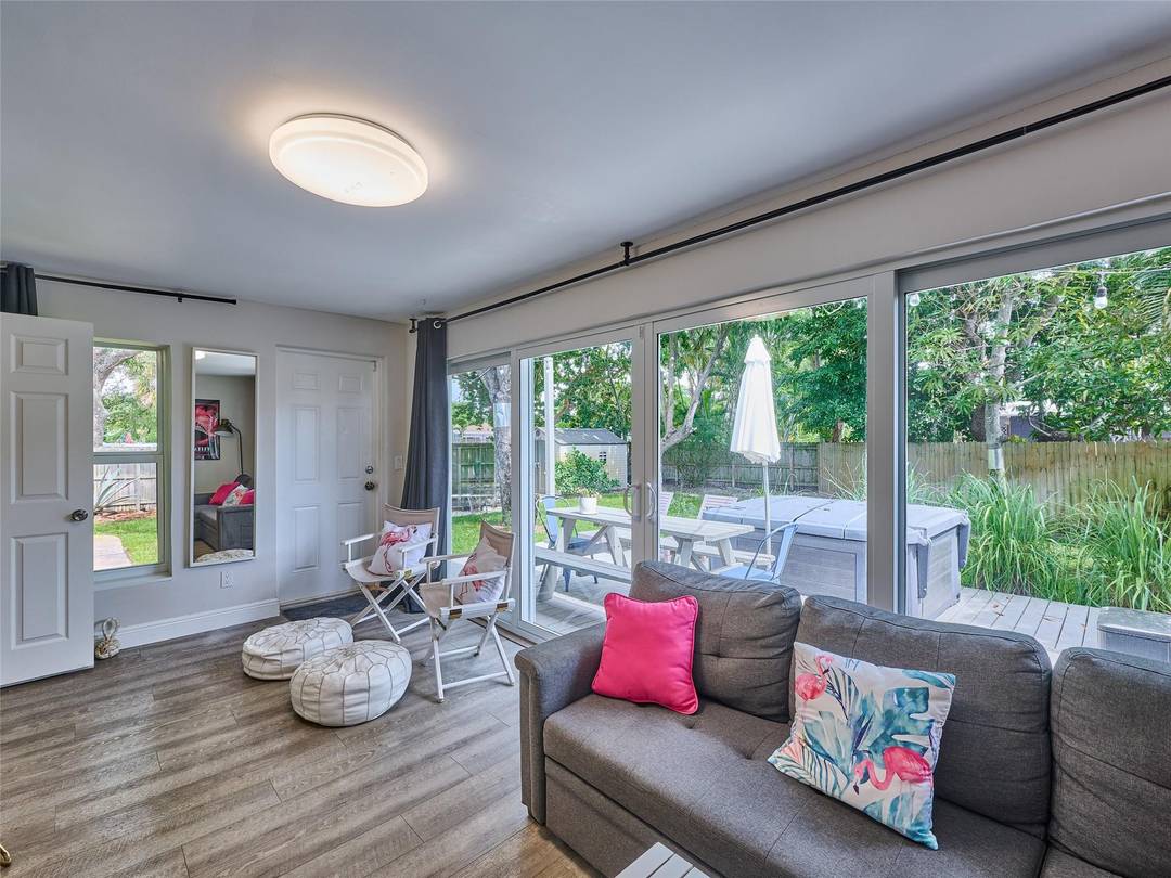 Enjoy the ultimate lifestyle in this beautifully remodeled Wilton Manors home, fully furnished 3 bedroom, 2 bathroom with a den.