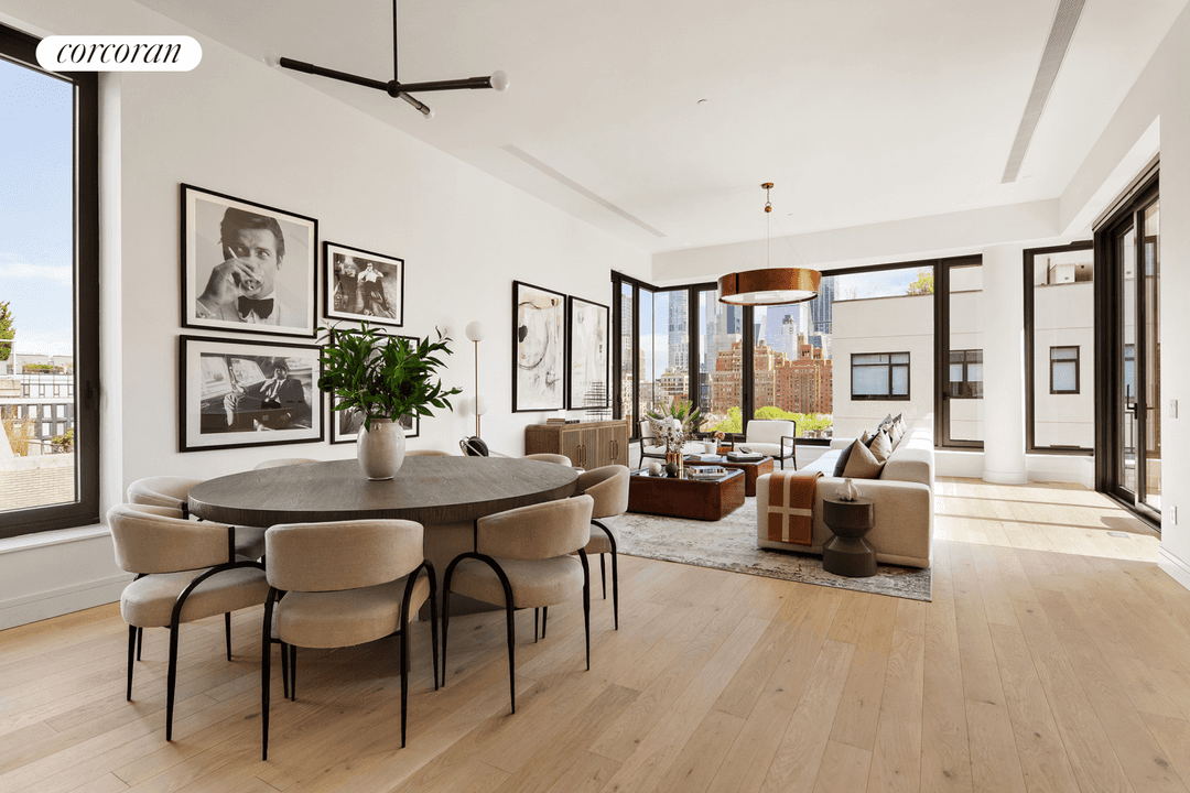 Located moments from the High Line and Hudson River Park in West Chelsea, the full floor Penthouse at Linea is a 4 bedroom 4.