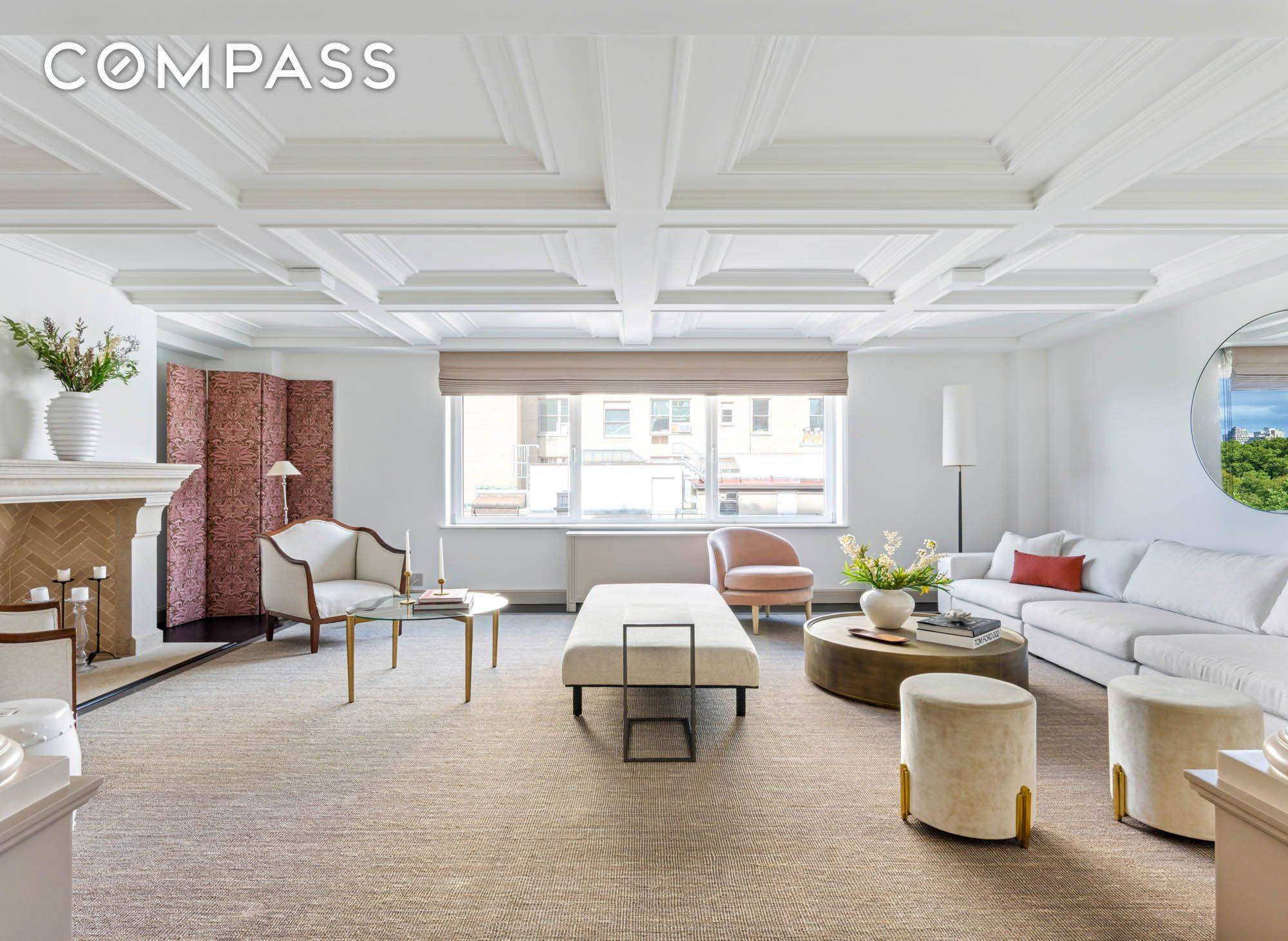 Experience astonishing views of Central Park from this extraordinary Fifth Avenue residence.