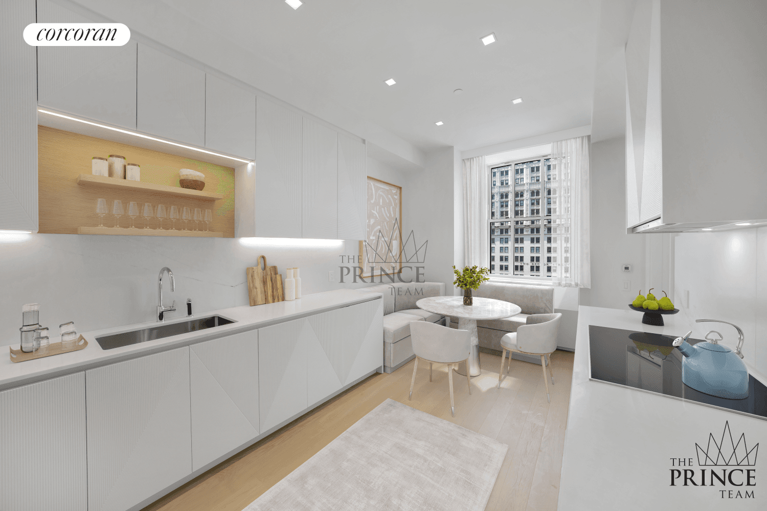 This spacious 2, 493 sf, three 3 bed, three and a half 3.