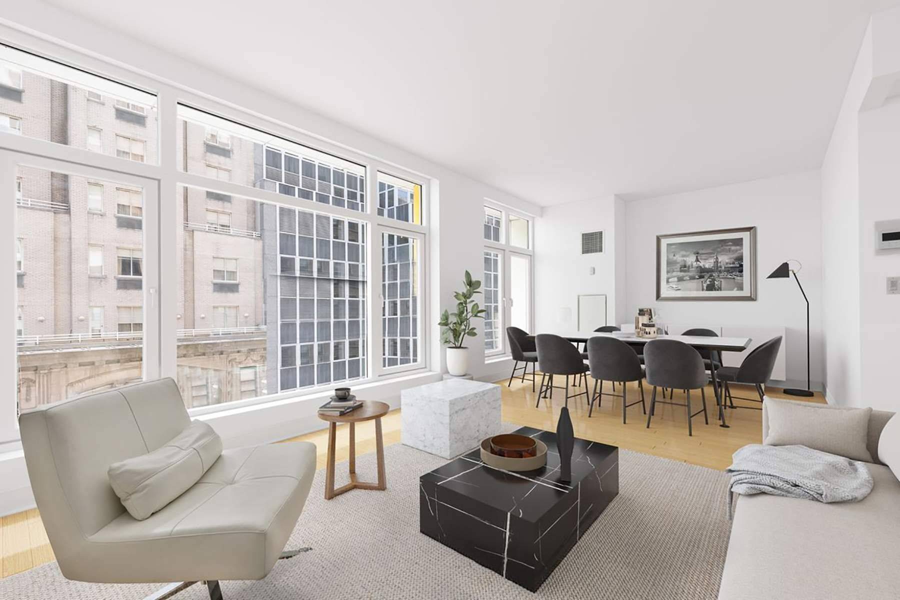 Rarely available full floor home on the 12th Floor at Number 5 Condominium.