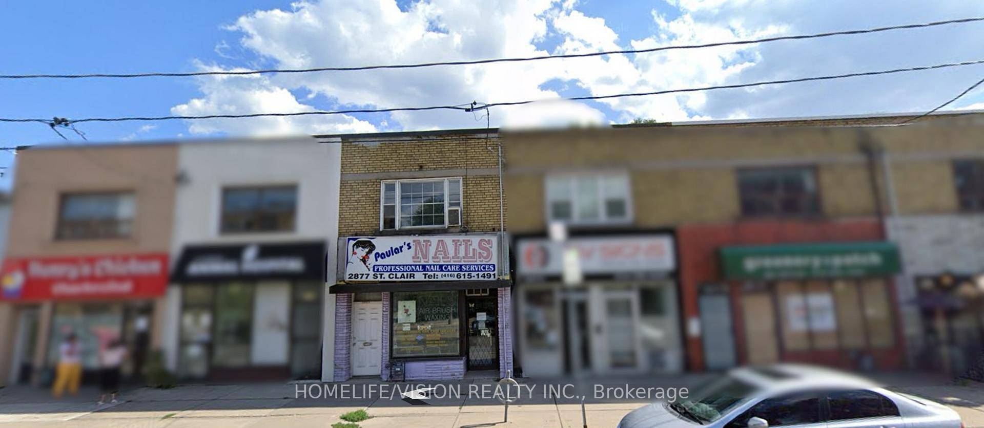 2877 St Clair Ave E Prime Main Floor Retail Storefront For Lease Live Work Option Also Available !