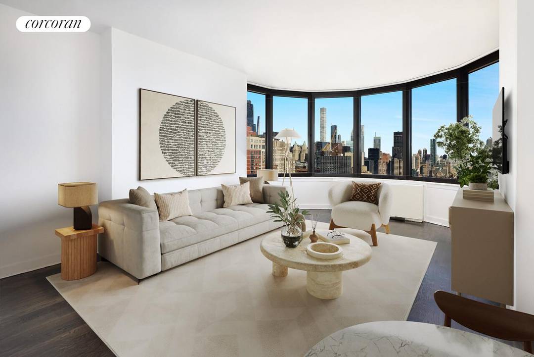 Bask in amazing city views perched high above in this grand one bedroom, two bath home with private balcony in a luxurious, amenity driven condominium.