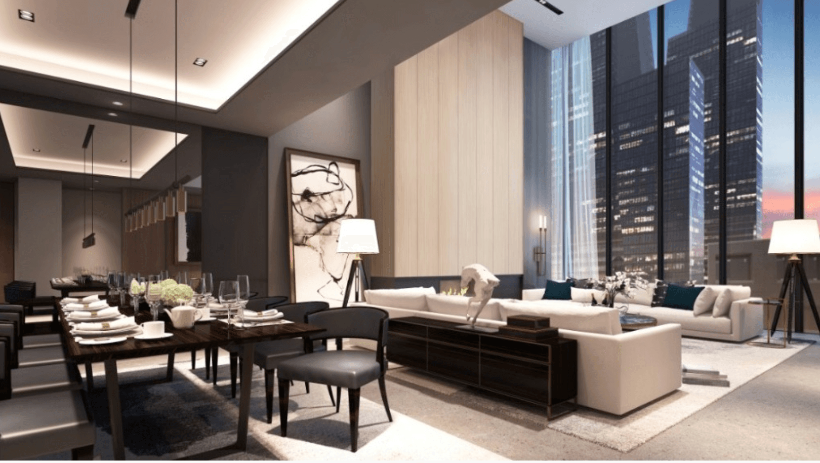 Virtual Tour Available Upon Request Meticulously designed, this duplex three bedroom, three and a half bathroom penthouse residence is designed with the distinction of a privately commissioned home, offering generous ...
