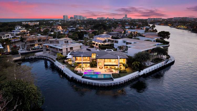 Brand new Intracoastal estate in Orchid Point offering approximately 230' of waterfront with protected side dockage in a no wake zone plus additional dock space on the northwest corner of ...