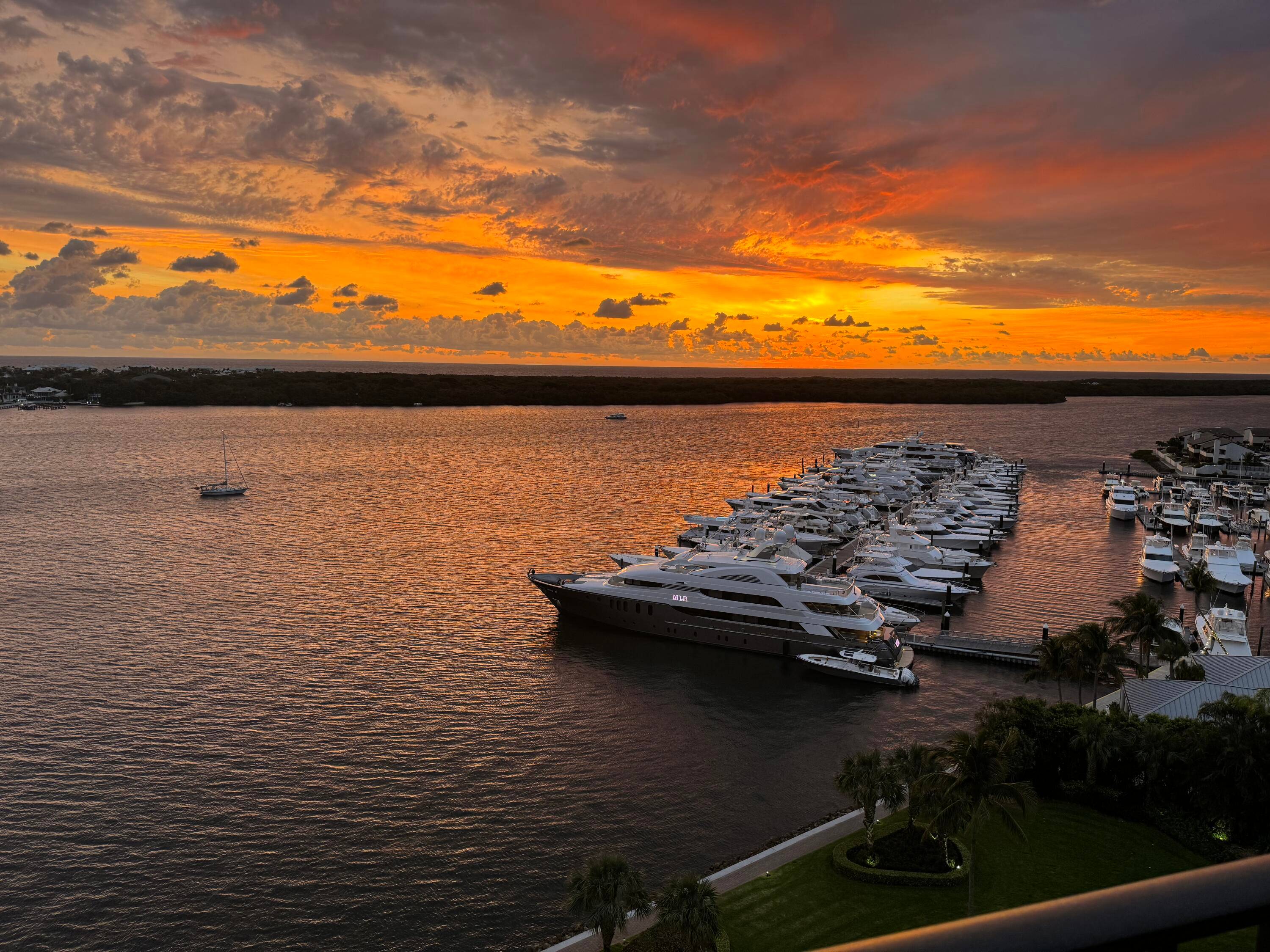 A penthouse Unit in Quay South, a 13 floor building located in the Old Port Cove condo boating community.