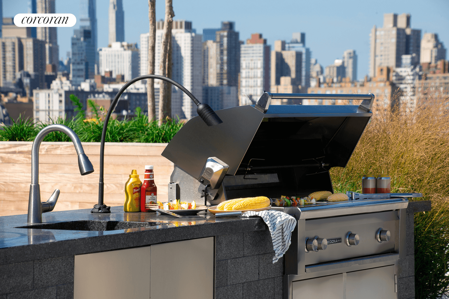 North facing One Bedroom overlooking Astoria West's fully landscaped courtyard and magnificent green roof.