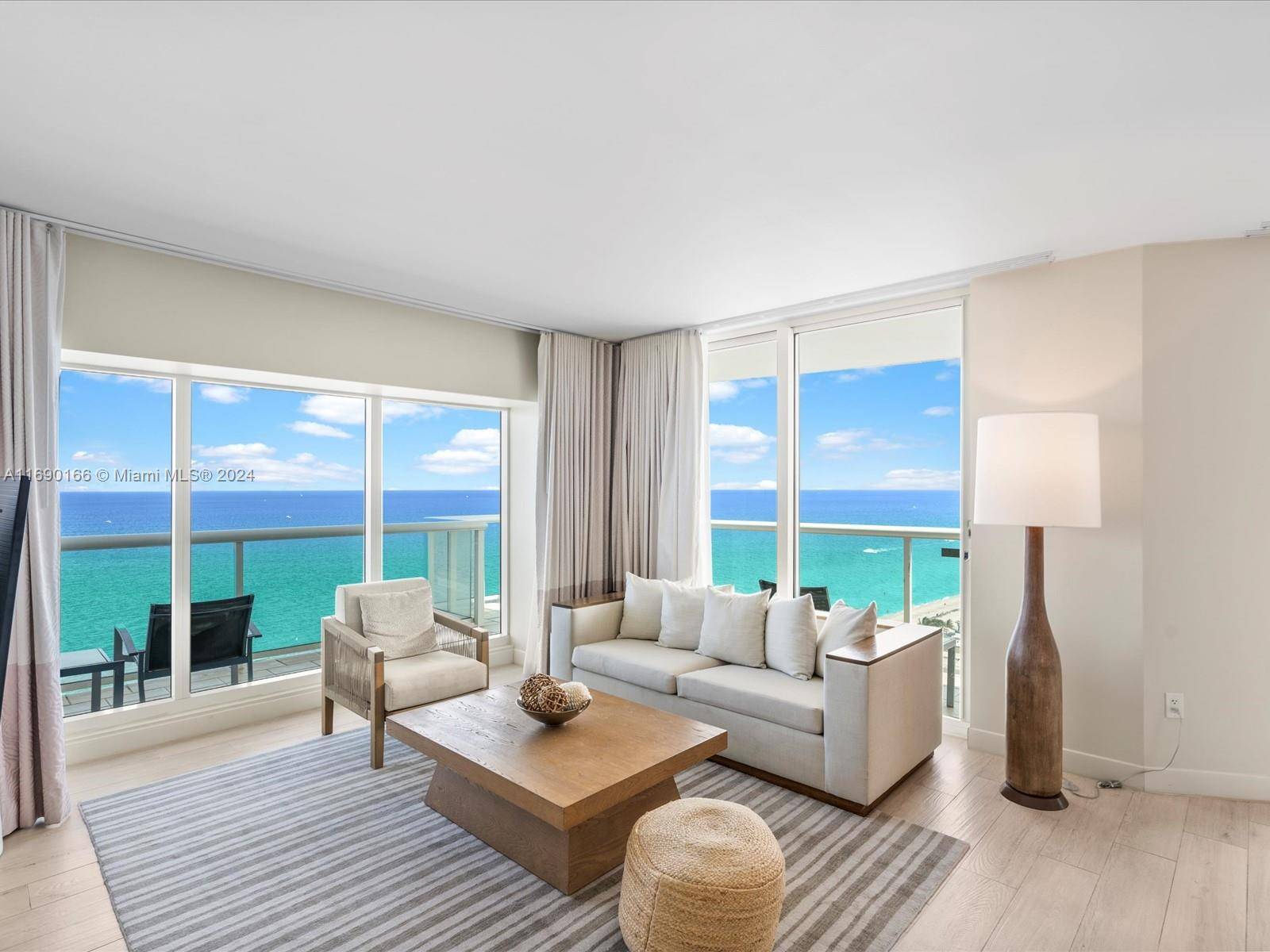 Discover breathtaking ocean views from this 18th floor condo with a private balcony.