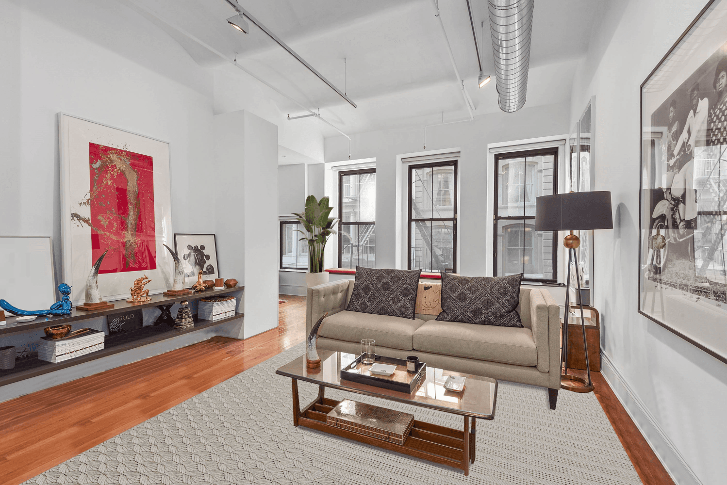 Authentic SoHo Loft Living Awaits on Coveted Cobblestone Street in between Prince and Spring Street The heart of SoHo !