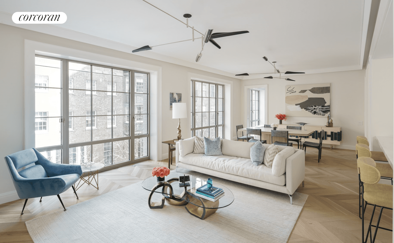 Immediate Occupancy ! Graciously proportioned and strikingly designed by Steven Harris Architects, Residence 5 North features a 1, 874 Sq.