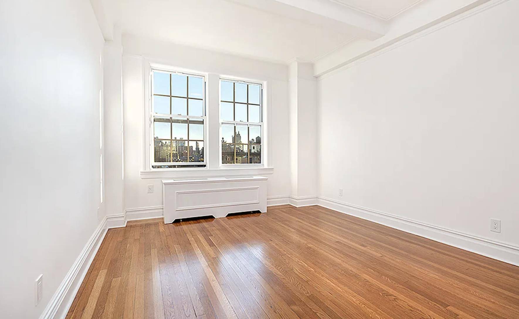 Large 4 bedroom 3 bath apartment with well proportioned rooms facing north with city views.