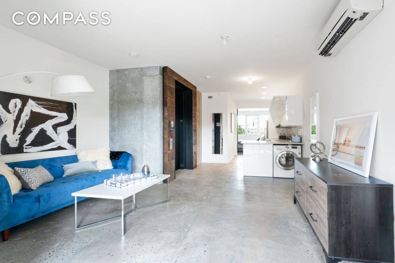 This exquisite 1BR 1BA home offers a luxurious living experience with a private keyed elevator, providing direct access to your floor.