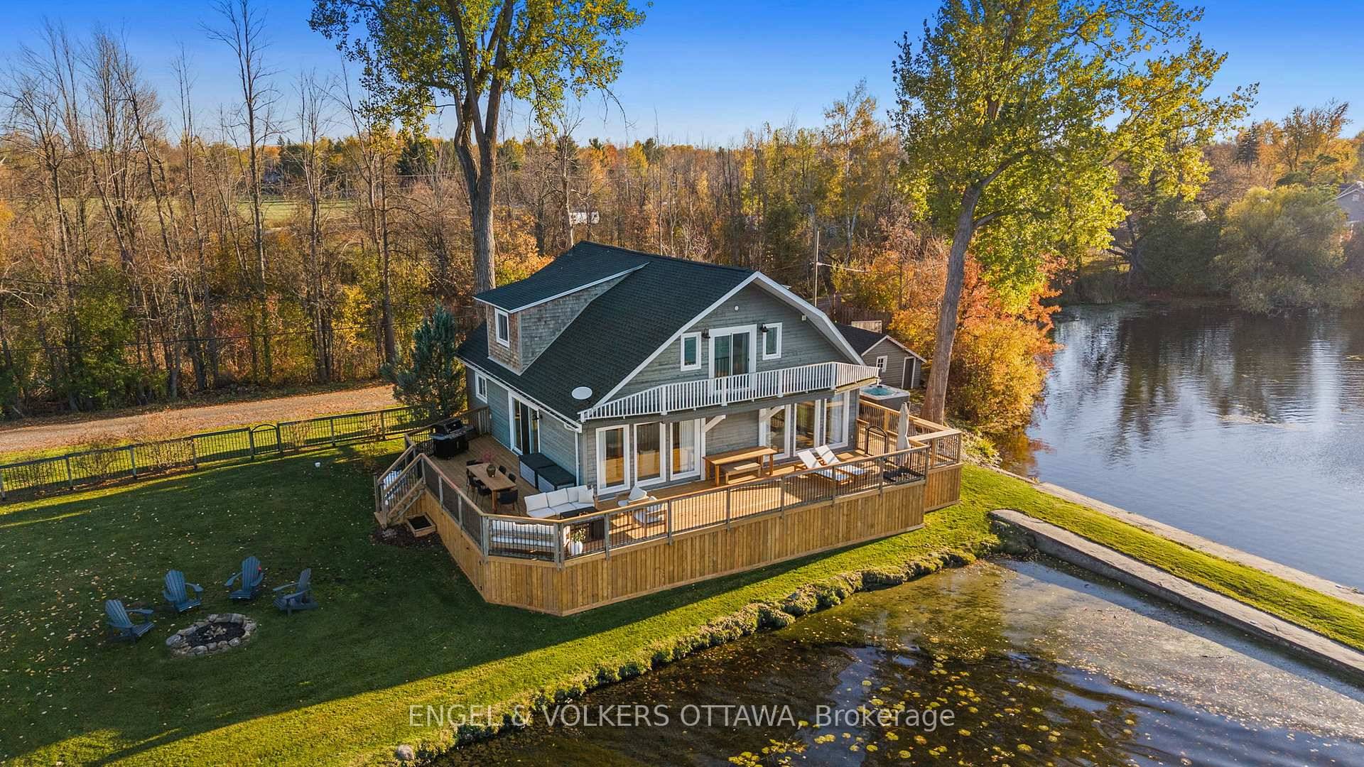 The Pier House designer waterfront living on the Rideau River.