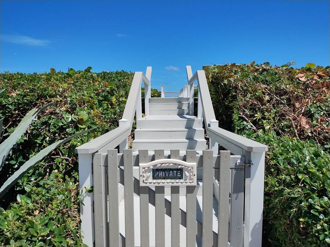 This is a unit with spectacular Ocean views from every window and has a private beach pavilion right on the sand with private beach access.