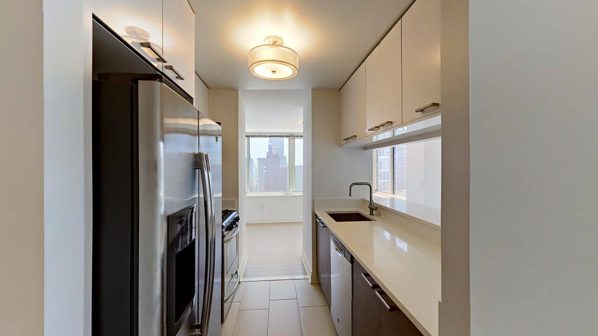 This stunning 25 story glass, steel, limestone and brick Upper East Side apartment building offers studio, one and two bedroom apartments, some of which feature terraces.