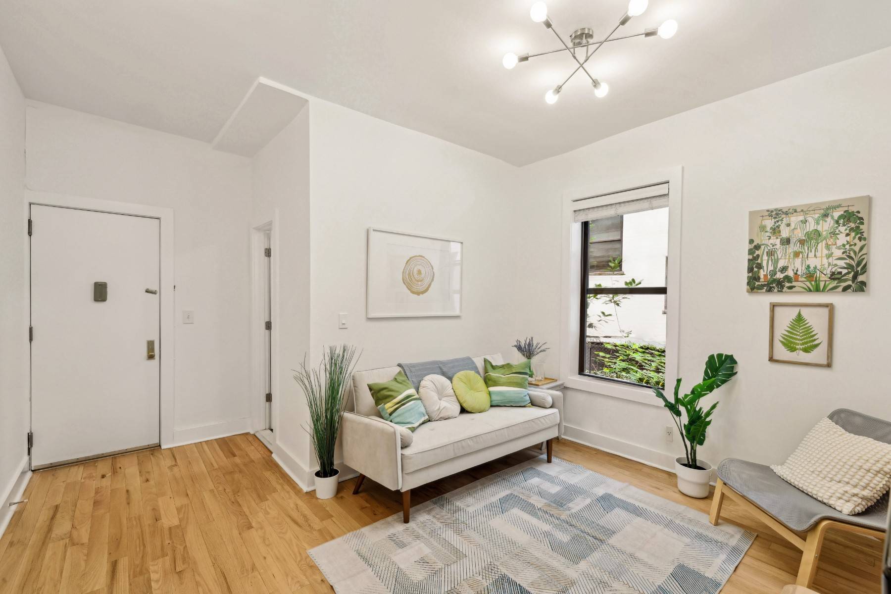 TURN KEY, ELEVATED First Floor, BRIGHT Courtyard Facing PRE WAR CONDO in the heart of historic Prospect Lefferts Gardens.