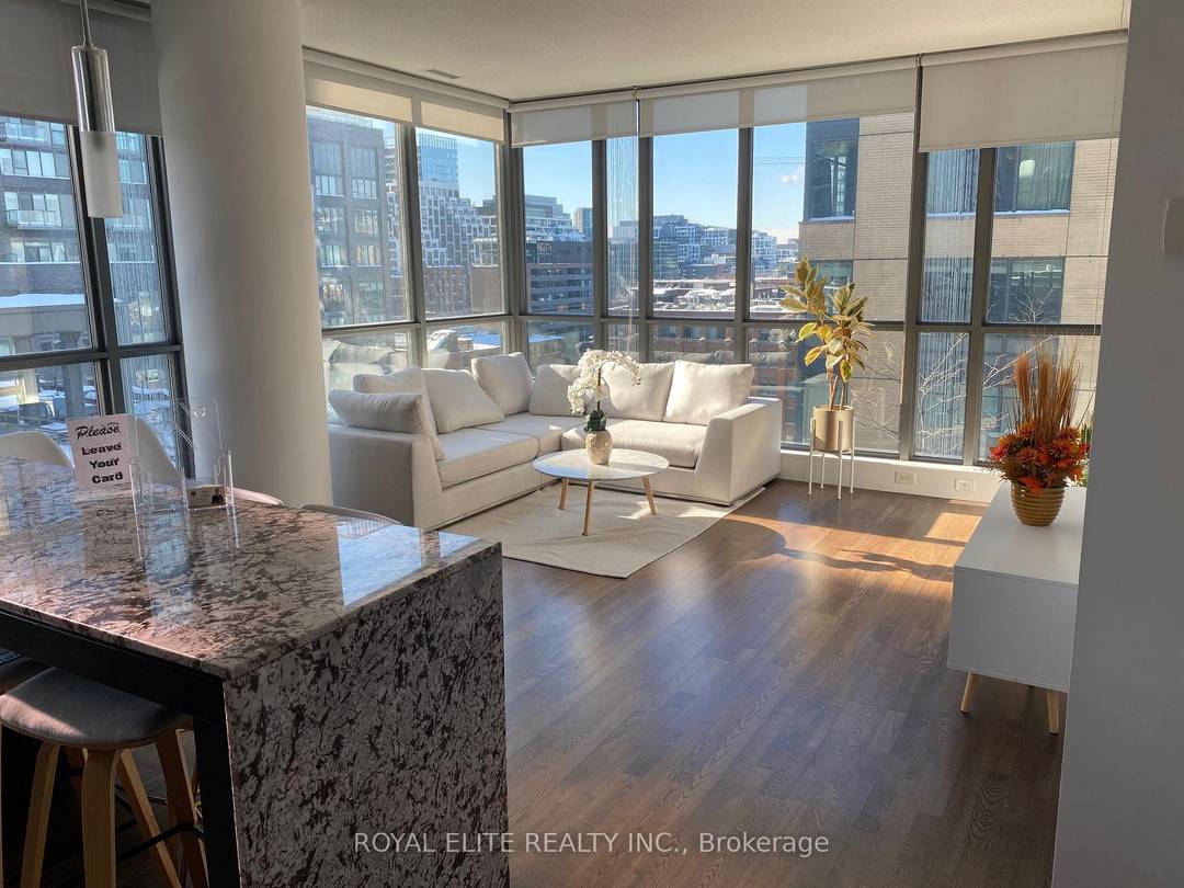 Live in the luxury Charlie Condos at the heart of Toronto in this sun drenched, spacious SW corner unit !