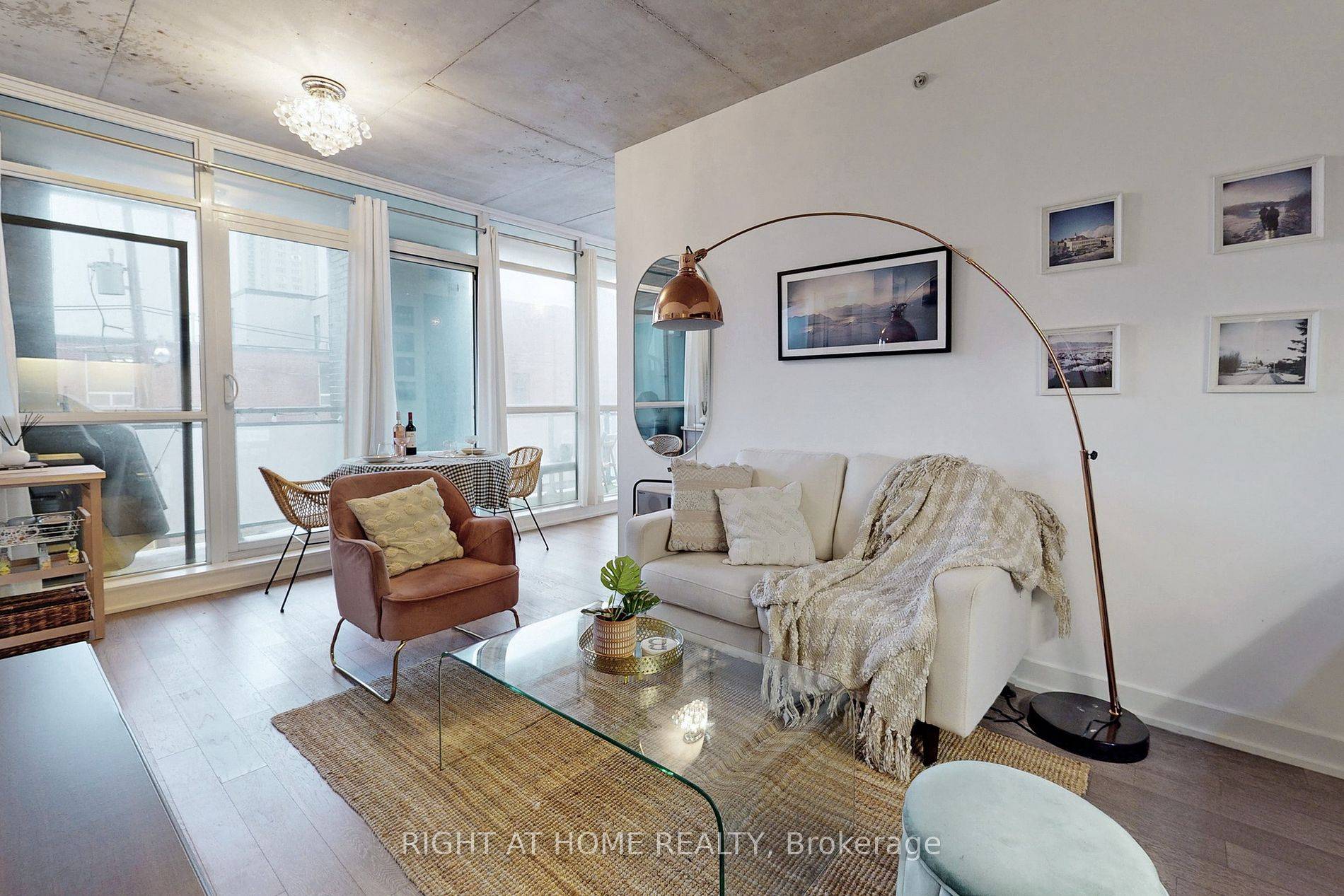 Modern Building Conveniently Located In The Heart Of Leslieville, Open Concept And Ultra Kitchen Dining Living Room.
