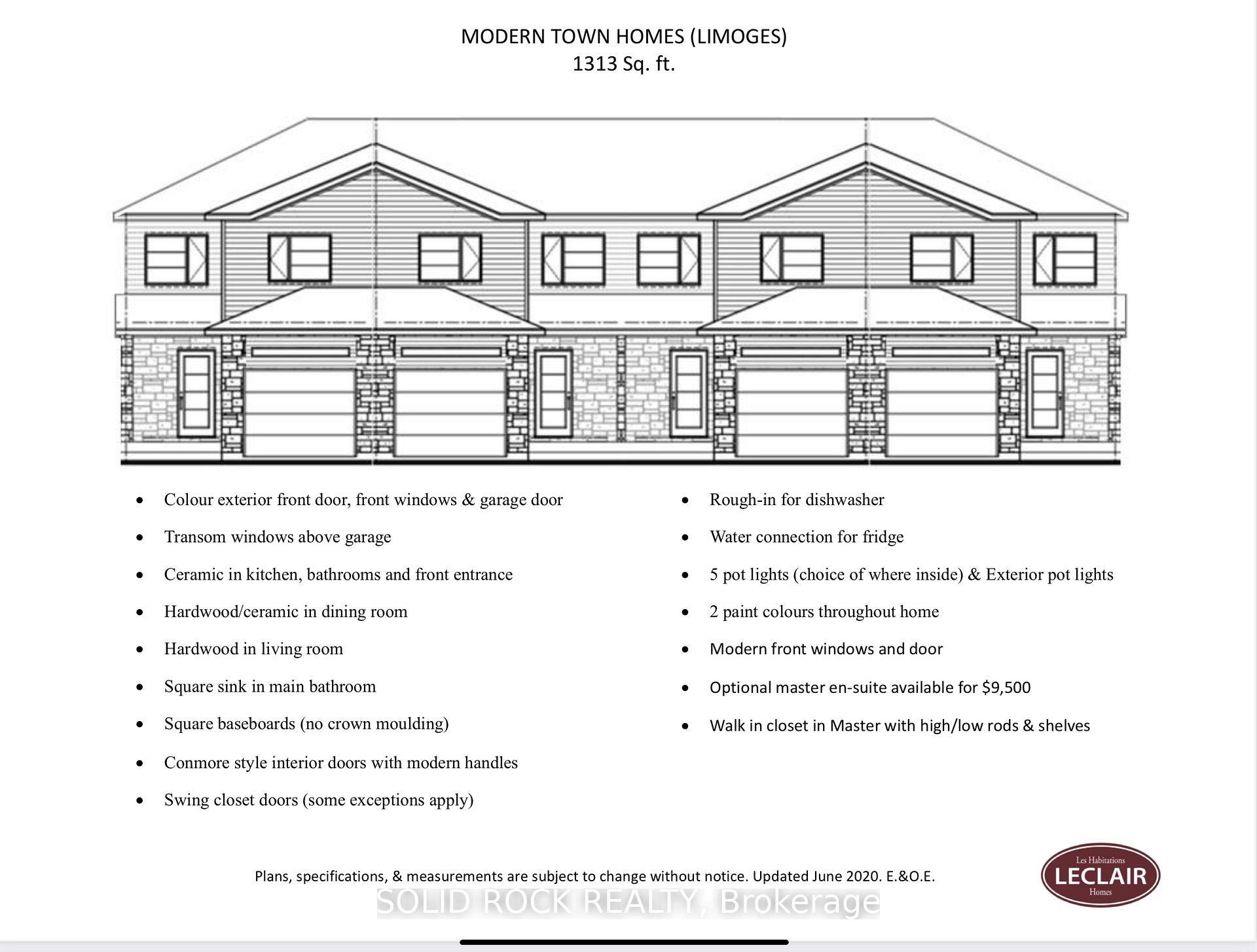 Welcome to Leclair Homes, your home custom home builder in the growing community of Limoges.