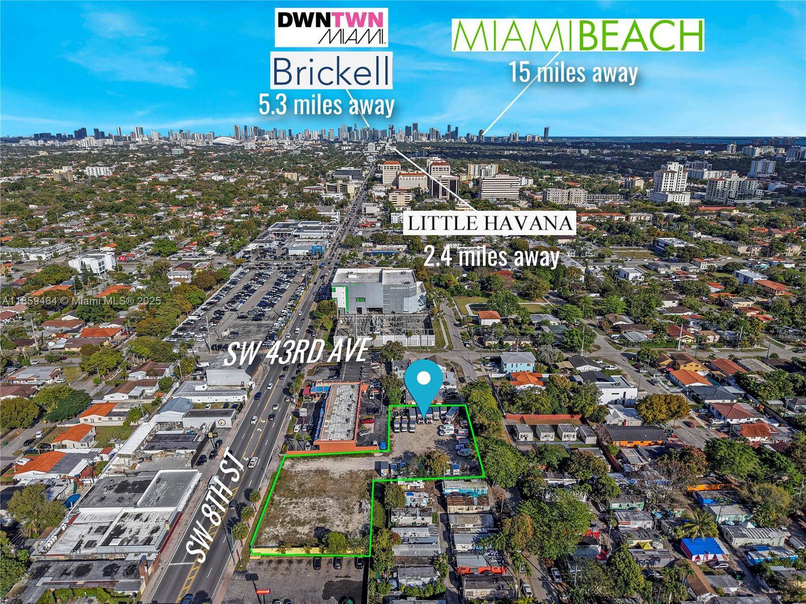 Exceptional commercial land opportunity fronting SW 8th Street, offering outstanding visibility and exposure to high daily traffic.