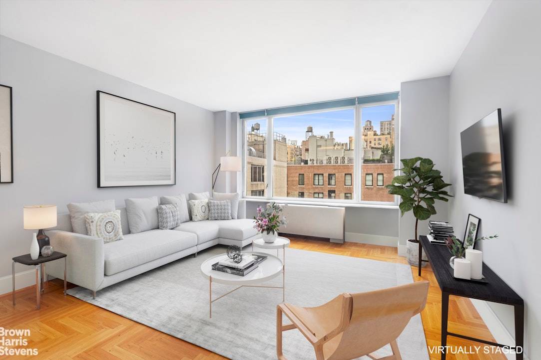 Experience open views and full service, luxury living at its finest in this spacious and serene 707 square foot one bedroom apartment located at 220 Riverside Boulevard.