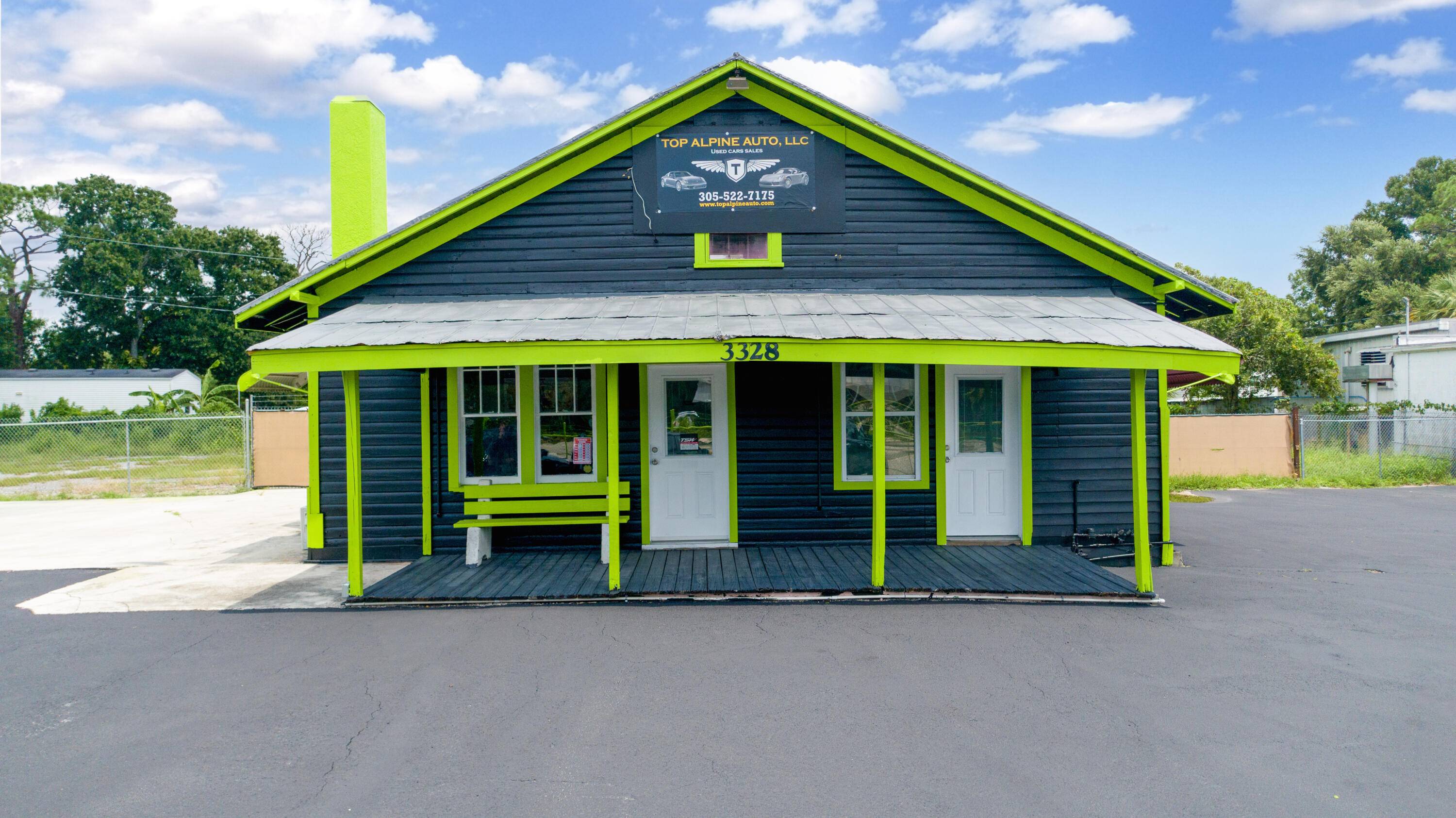 Mixed 8209 ; use commercial auto repair car lot office on two combined parcels 3328 3702 Orange Ave Lot Size 0.