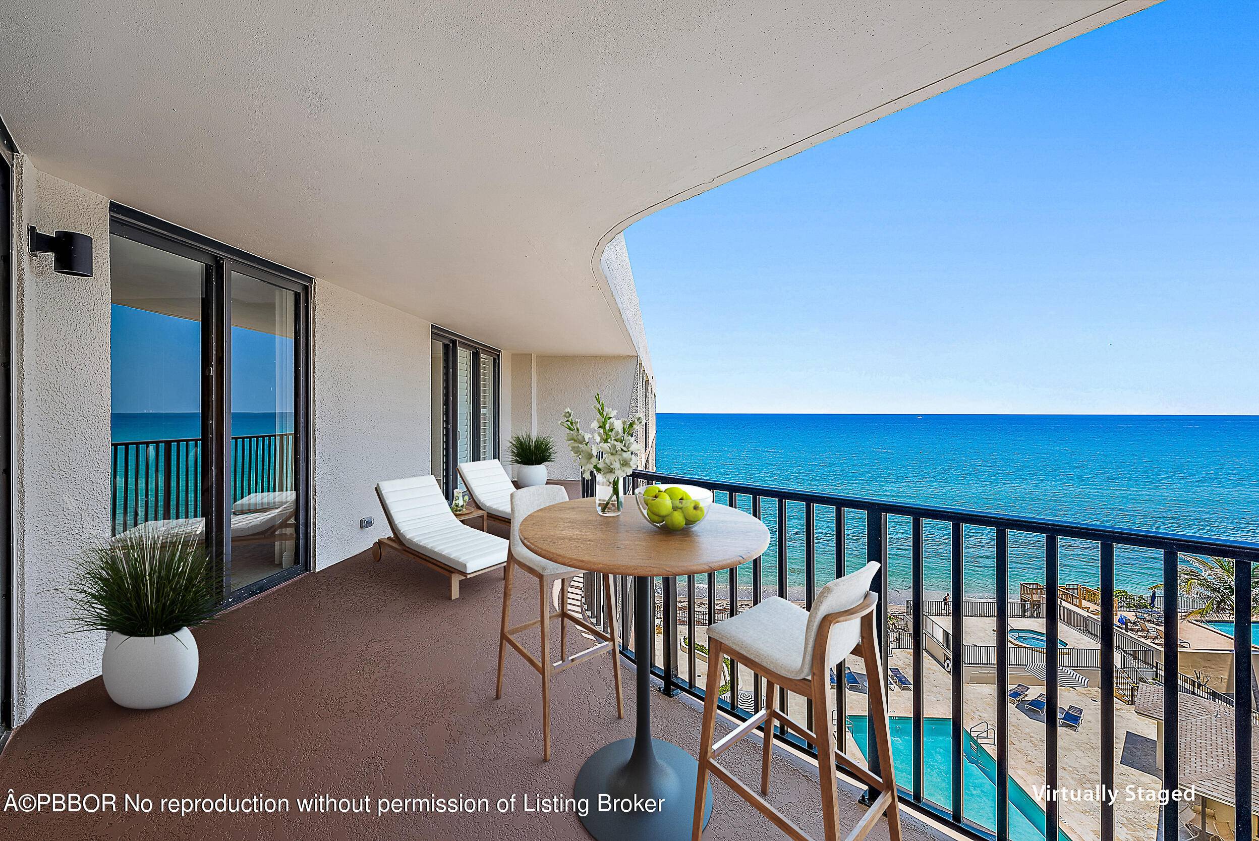 Experience the pinnacle of oceanfront living in our exclusive penthouse condo, graced with elegant skylights that bathe the interior in natural light.
