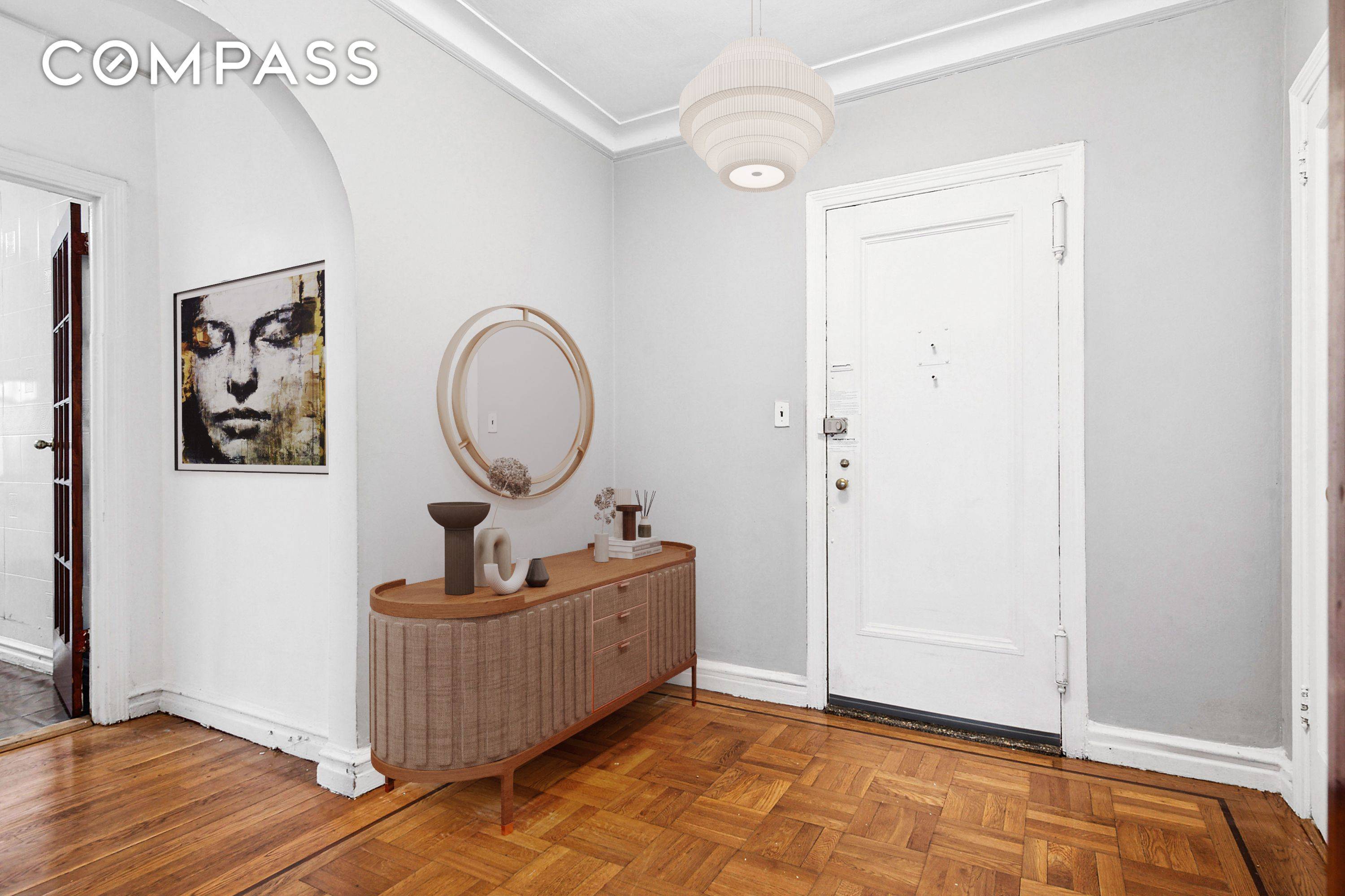 SPONSOR UNIT No Board Approval Needed Charming Sunnyside Retreat Spacious 1BD 1BA Just One Block from Sunnyside Gardens Historic District with On Site Gym, Bike Storage, and Easy Access to ...