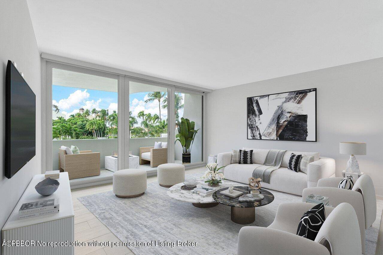 Discover the epitome of modern luxury living in this renovated two bedroom, two bathroom apartment in the heart of Palm Beach.