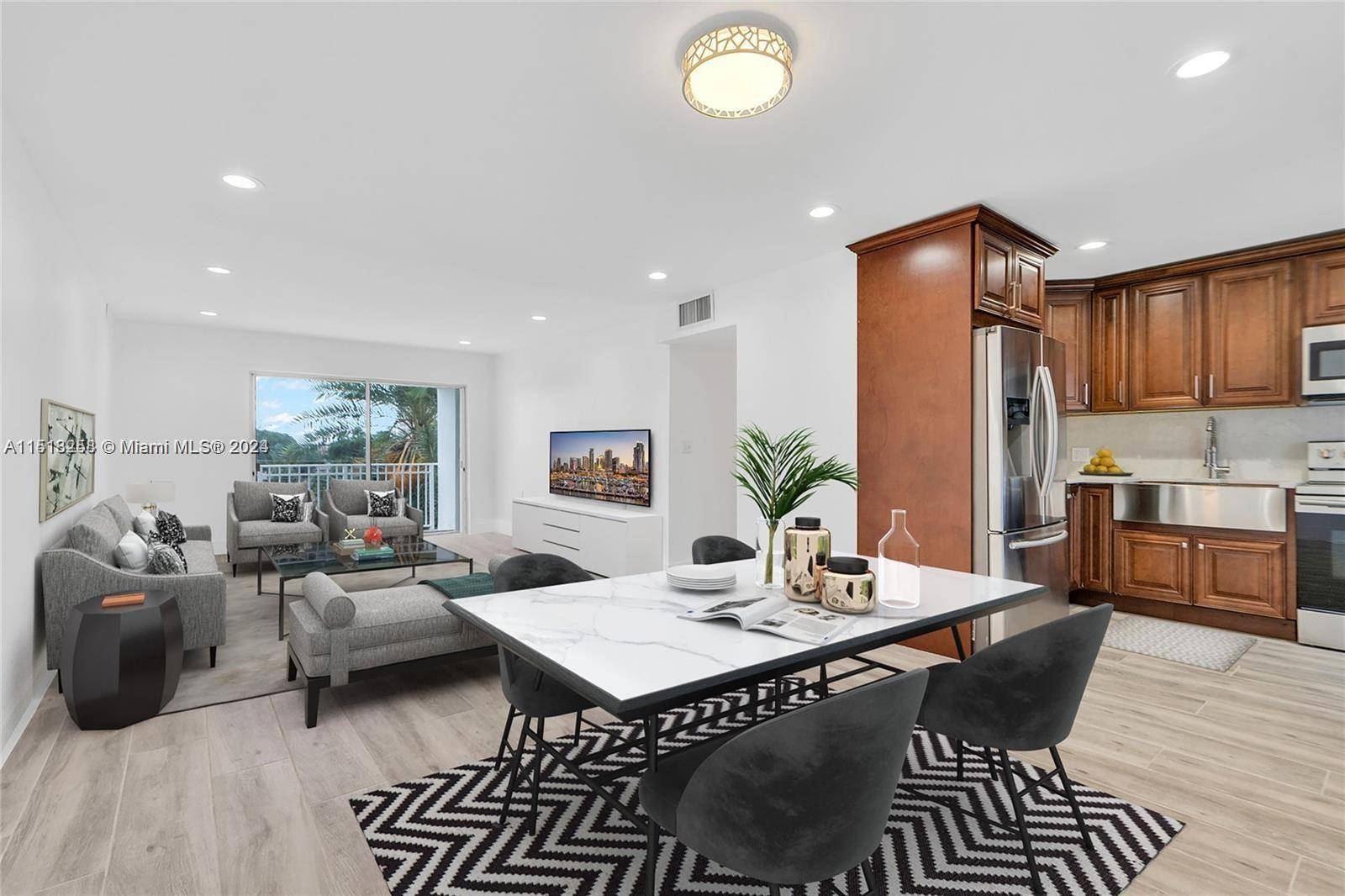 Freshly renovated 2 2 unit for lease at Lido Bay Manor Condominium.
