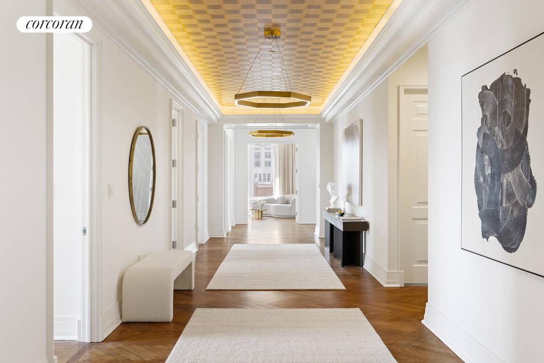 The appropriate space, at the proper elevation, in a condominium building at ease with its mix of modern attributes, classic sensibility, and genuinely superb service is now available for purchase.