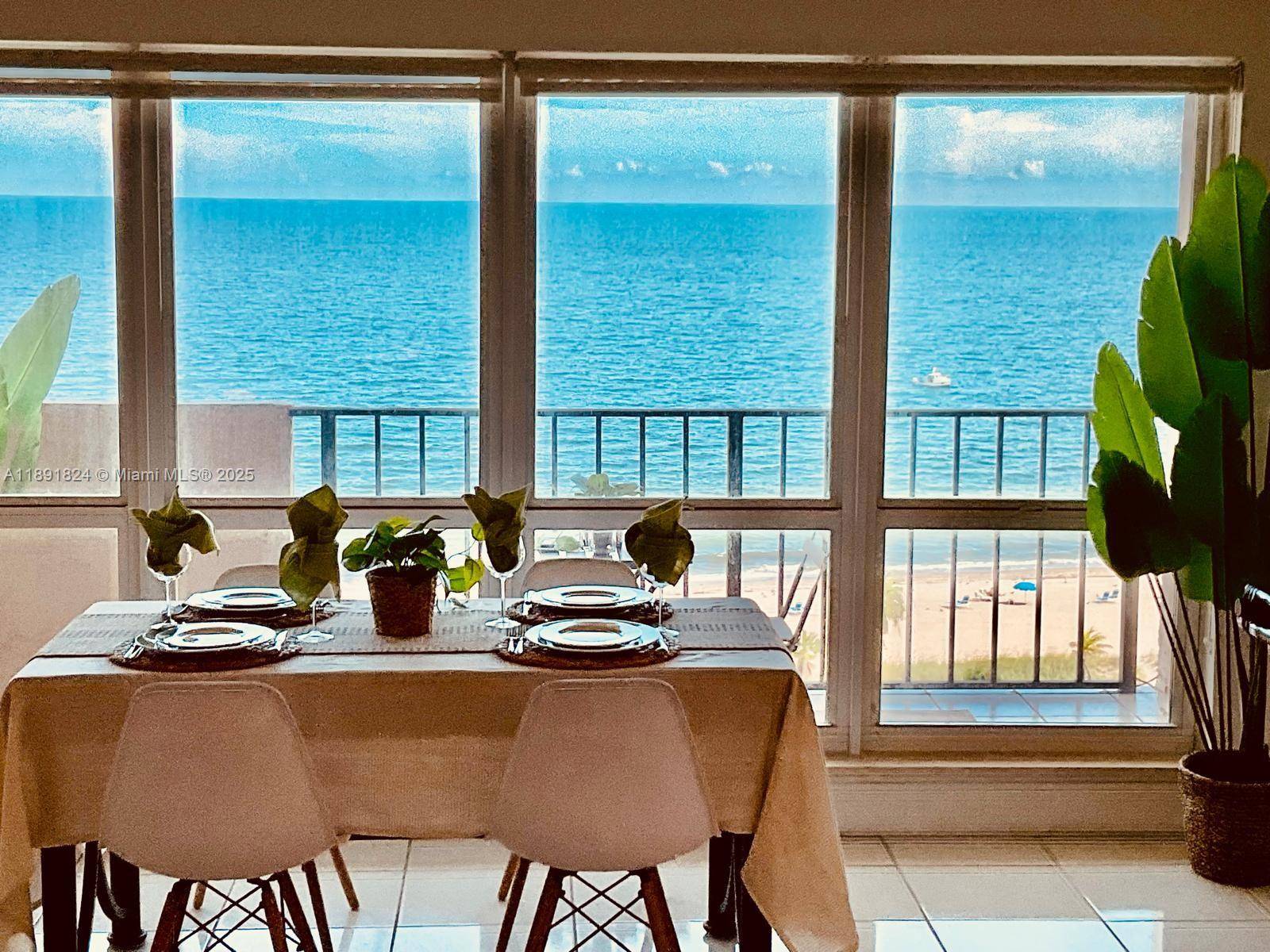 Direct Oceanfront fully furnished 2 Bed 2 Bath, 1, 760 sq ft residence features a flow through layout with luxury tiled floors, carpet in bedrooms, capturing both sunrise and sunset ...