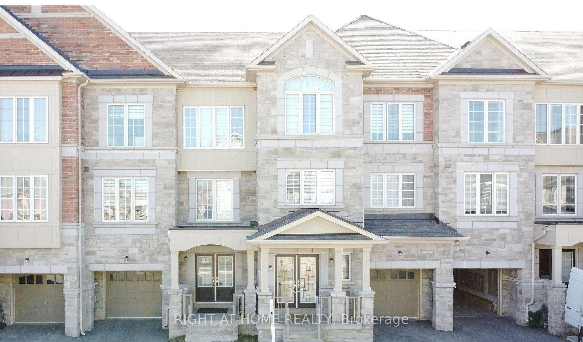 Fresh New Paint ! ! 3 Bedroom Large OfficeTownhouse With A Walk Out Basement, Backing Onto Open Space.