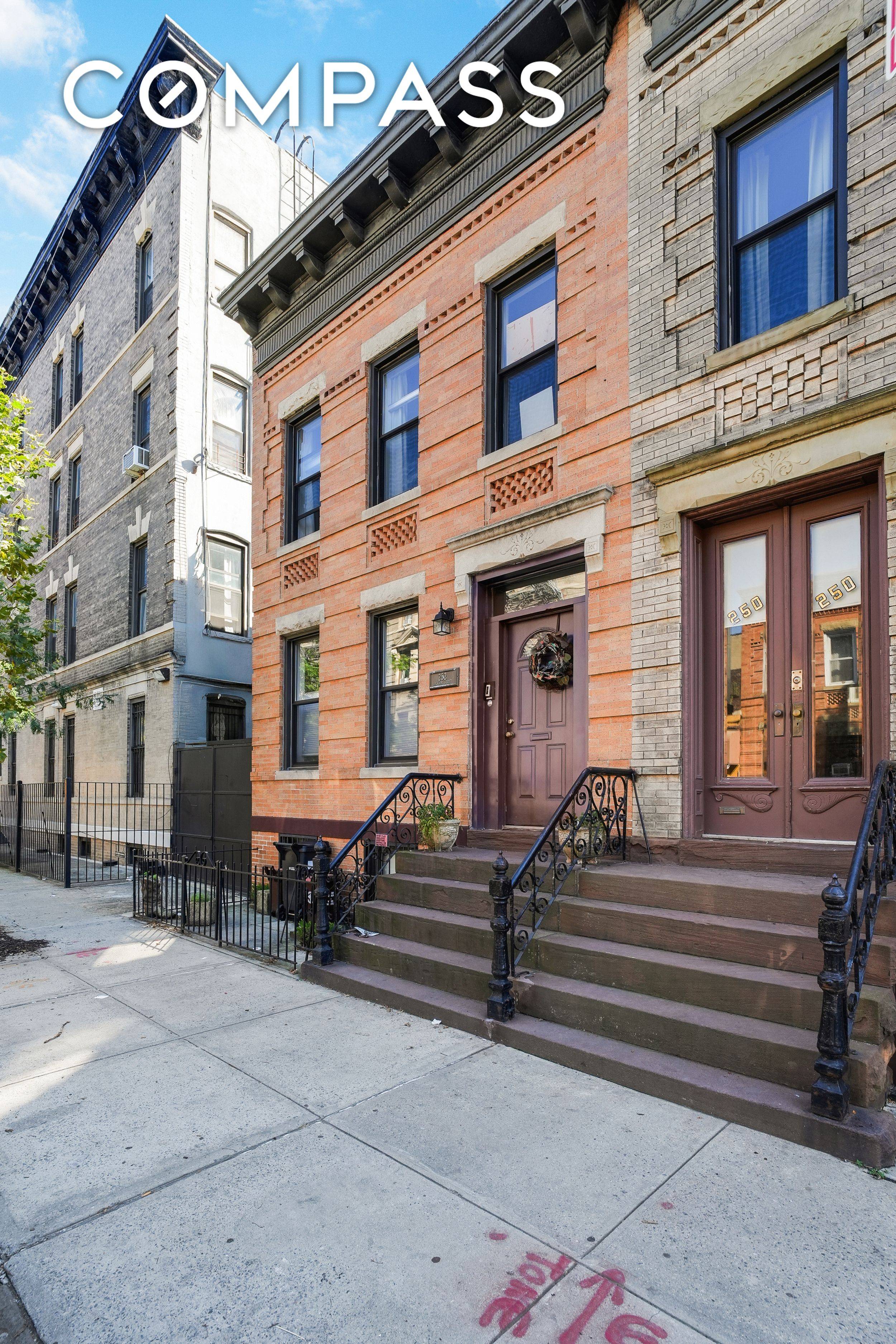 Welcome to 252 Jackson Street a serene and beautifully preserved townhouse tucked along a quiet block in Williamsburg.