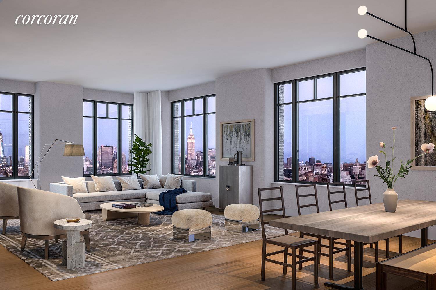 Perched on the 24th floor, Residence 24C at Greenwich West is an exceptional three bedroom three and a half bathroom condominium home which offers West, East, and North exposures with ...